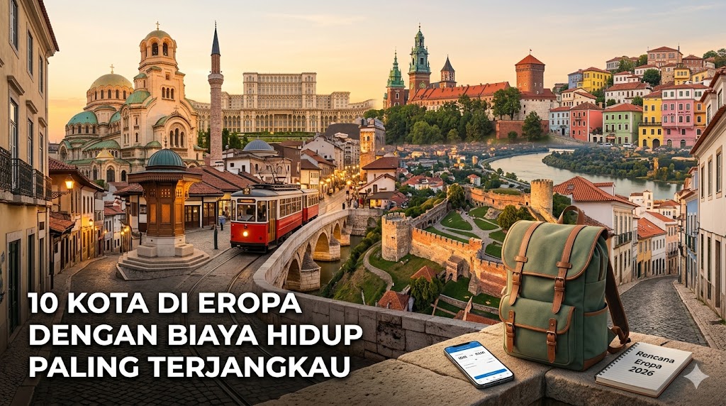 10 kota di Eropa dengan biaya hidup paling terjangkau