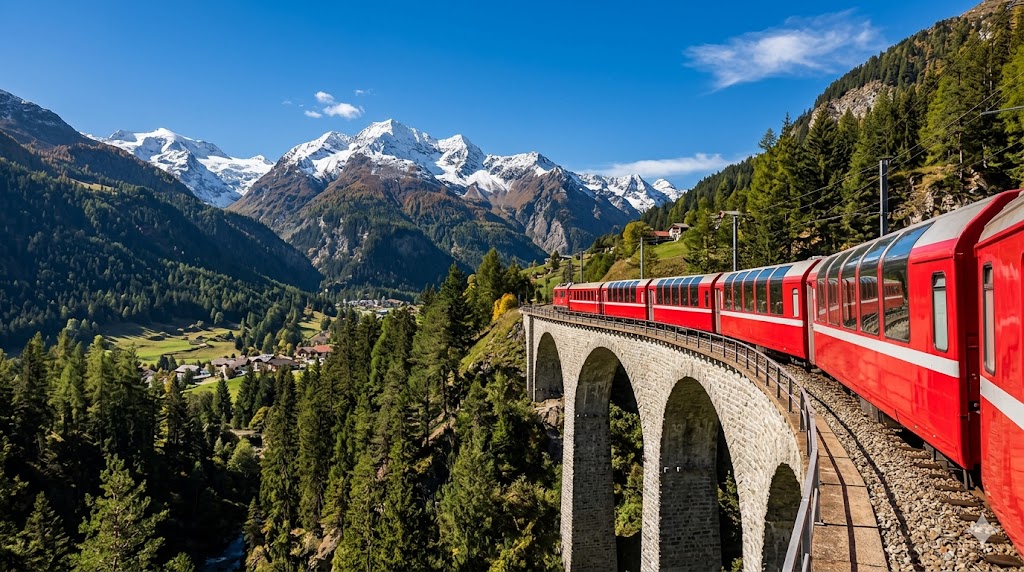 rute kereta api paling ikonik di Eropa Barat